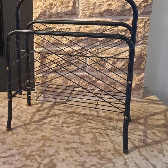 Vintage Metal Magazine Rack - Picture 5 of 5